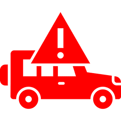 Car warning light symbol